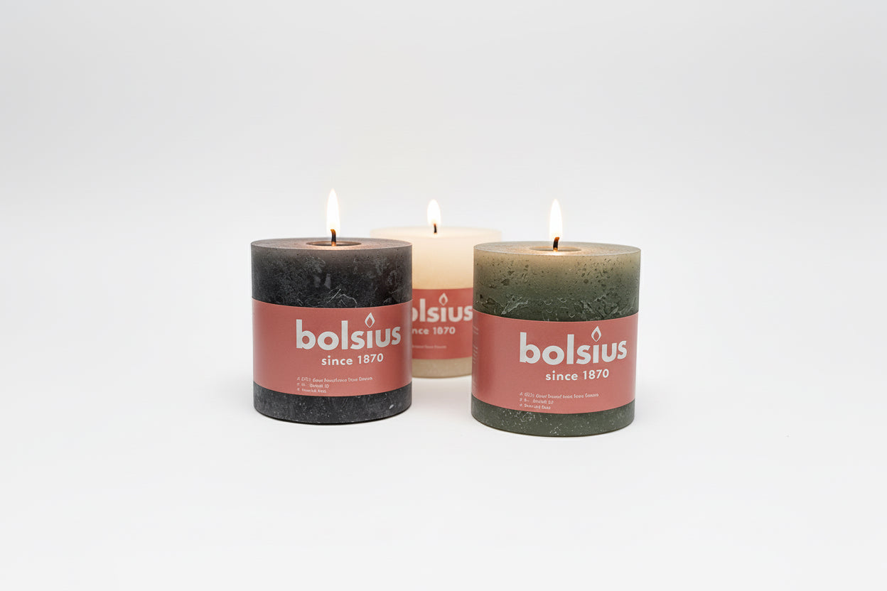 Stumpenkerzen - Rustik Shine ⌀100 x 100mm