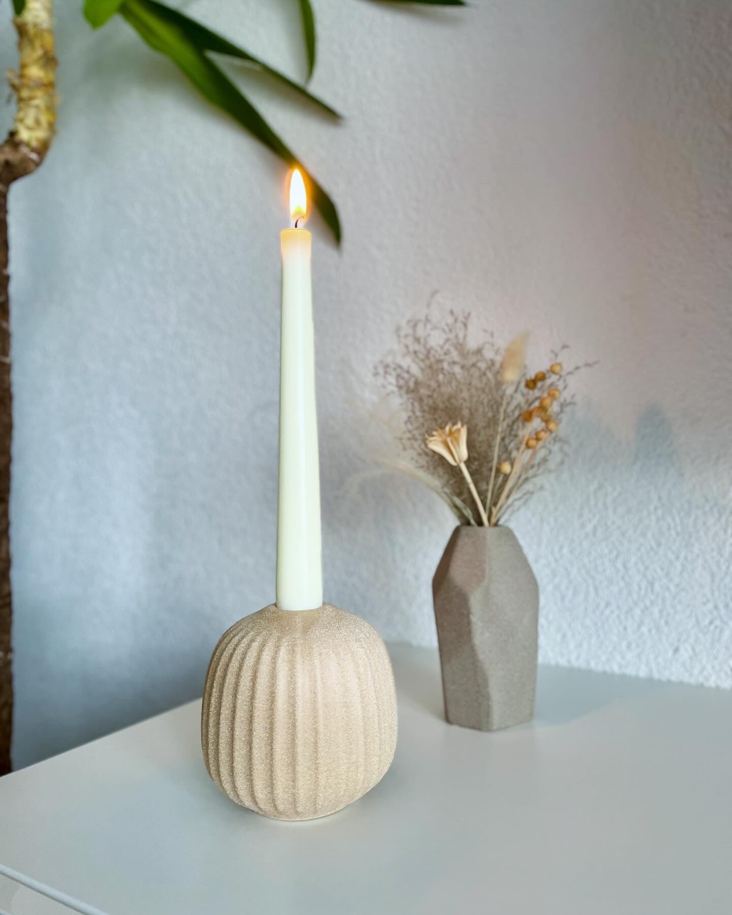 Vase - Kerzenhalter Set