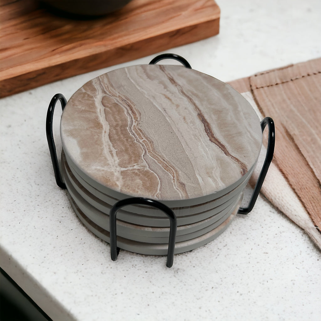 Untersetzer - Marmor 6er Set