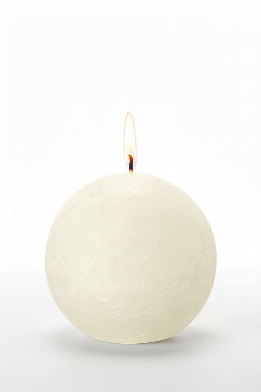 Kugelkerze- Rustik Shine ⌀76mm