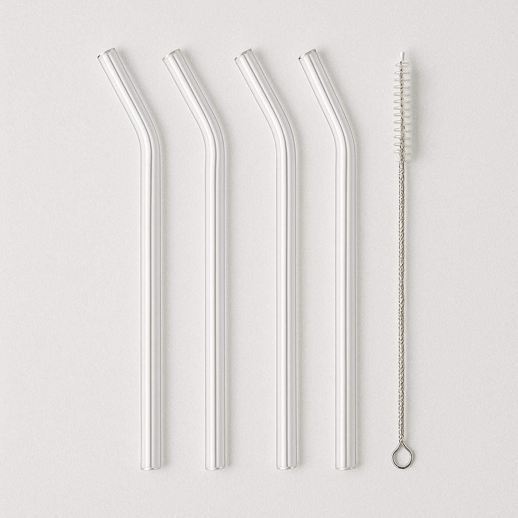 Glasstrohhalm - Curved