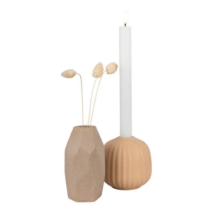 Vase - Kerzenhalter Set