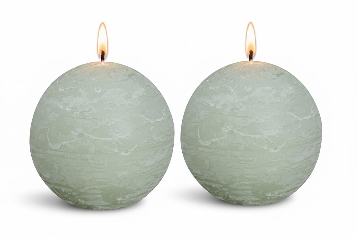 Kugelkerze- Rustik Shine ⌀76mm