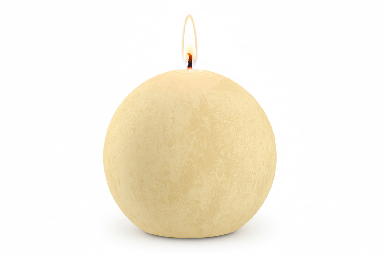 Kugelkerze- Rustik Shine ⌀76mm